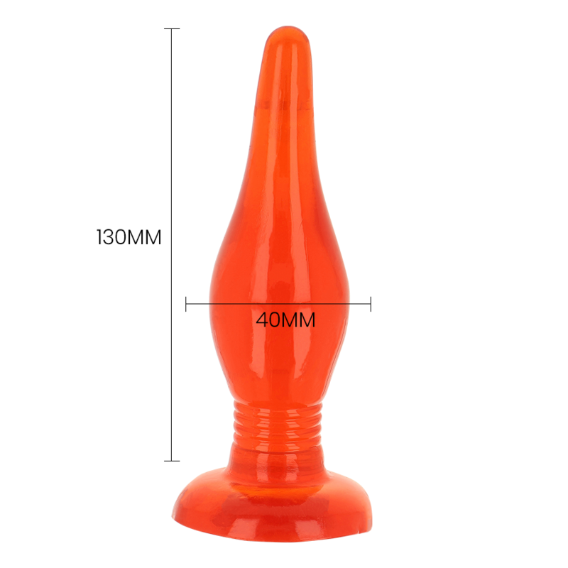 BAILE - PLUG ANAL TOUCHER DOUX ROUGE 14,2 CM