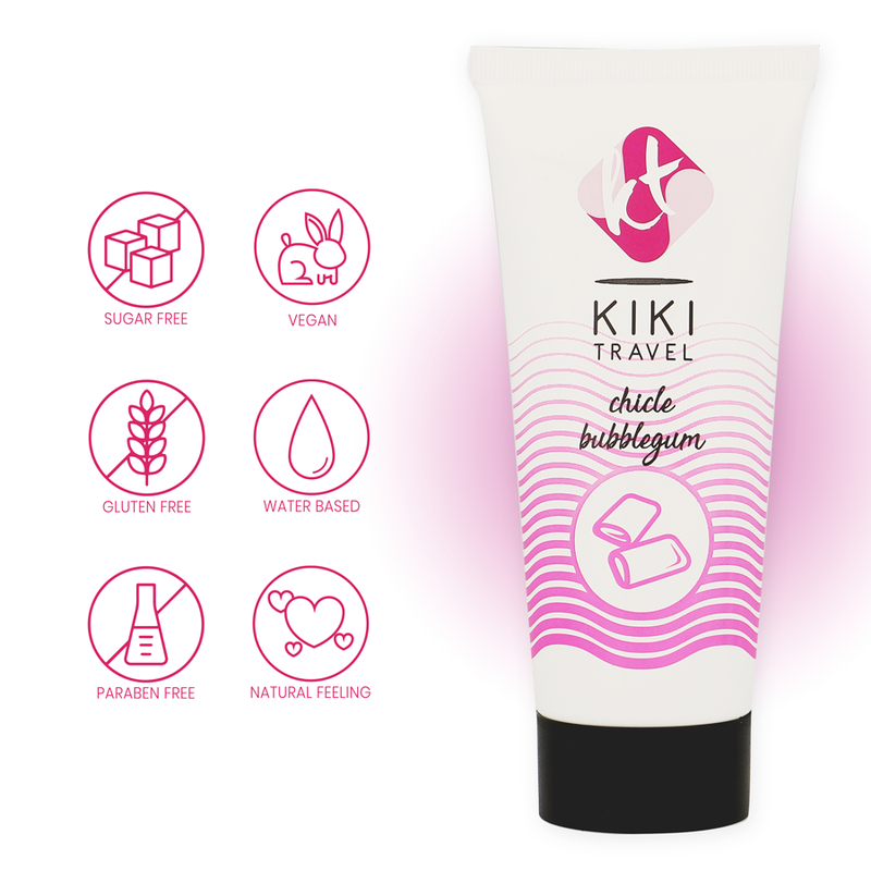 KIKÍ TRAVEL - LUBRIFIANT GOÛT CHEWING-GUM 50 ML