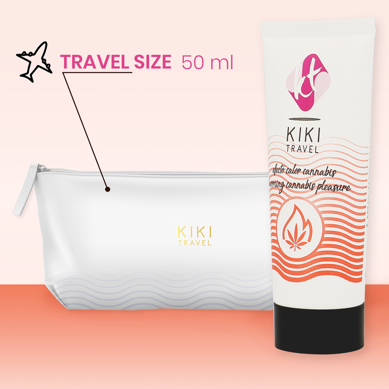 KIKÍ TRAVEL - GEL LUBRIFIANT GOÛT CANNABIS EFFET CHALEUR INTENSE 50 ML