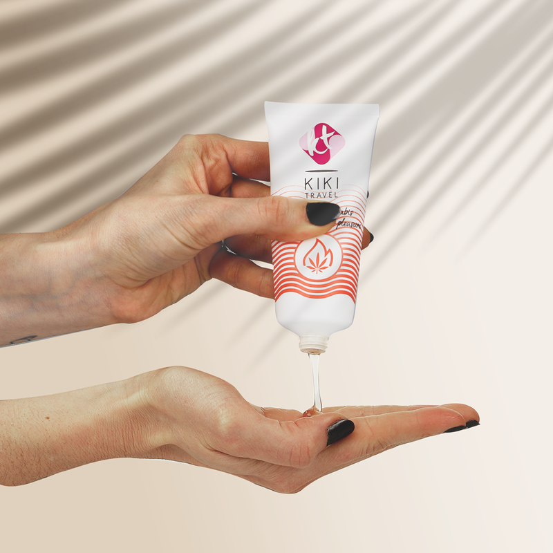 KIKÍ TRAVEL - GEL LUBRIFIANT GOÛT CANNABIS EFFET CHALEUR INTENSE 50 ML