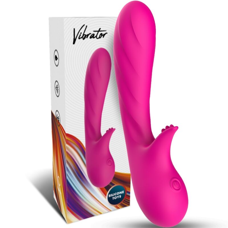 HARMONY - ROMANCE VIBRATOR WITH STIMULATOR FUCHSIA