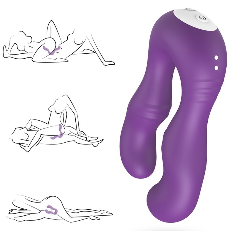 HARMONY - SERAPH DOUBLE VIBRATOR WITH REMOTE CONTROL, VIOLET