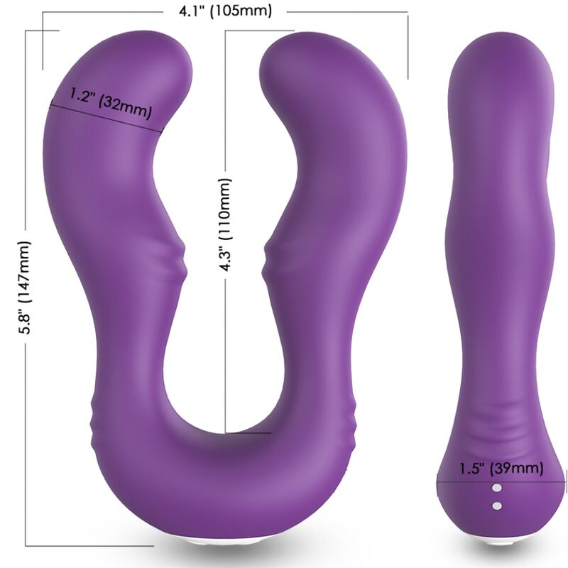 HARMONY - SERAPH DOUBLE VIBRATOR WITH REMOTE CONTROL, VIOLET