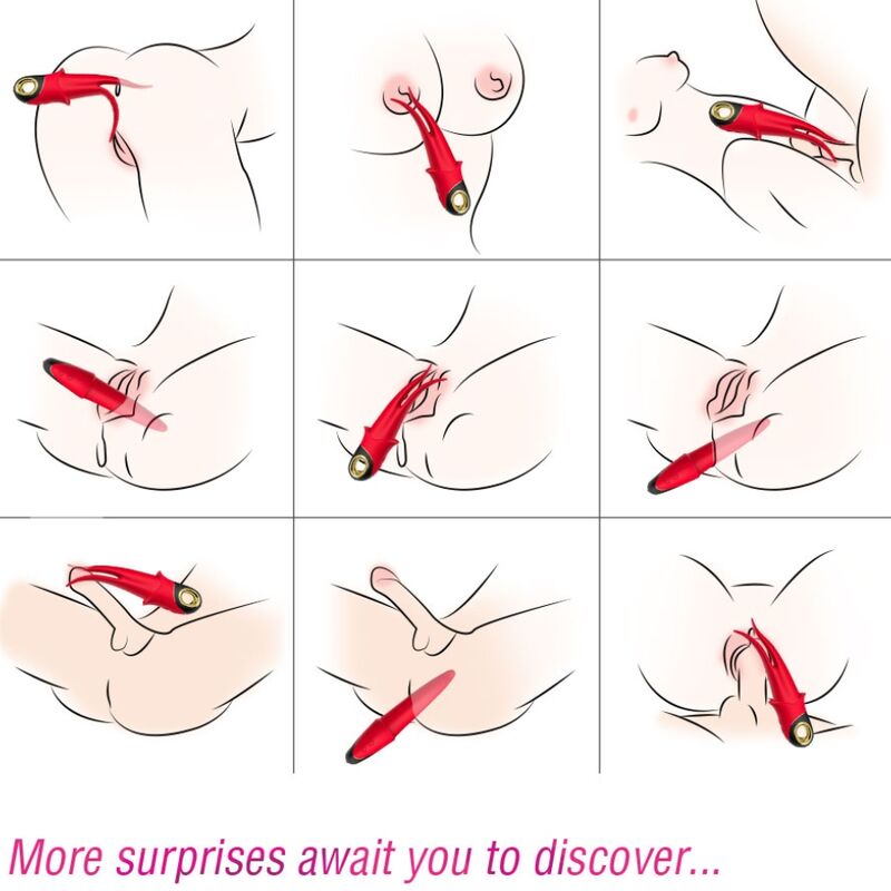 HARMONY - SHADOW VIBRATOR CLIP RED