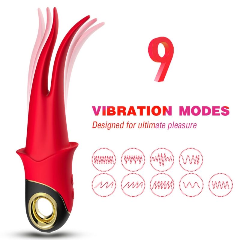 HARMONY - SHADOW VIBRATOR CLIP RED