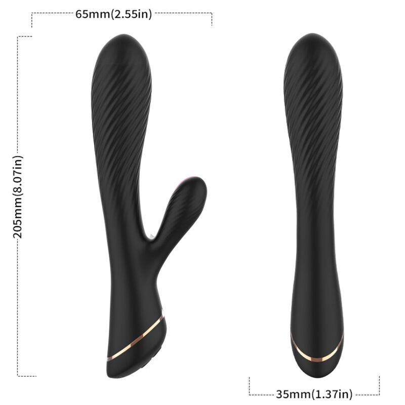 ARMONY - VIBREUR RABBIT SILICONE NOIR