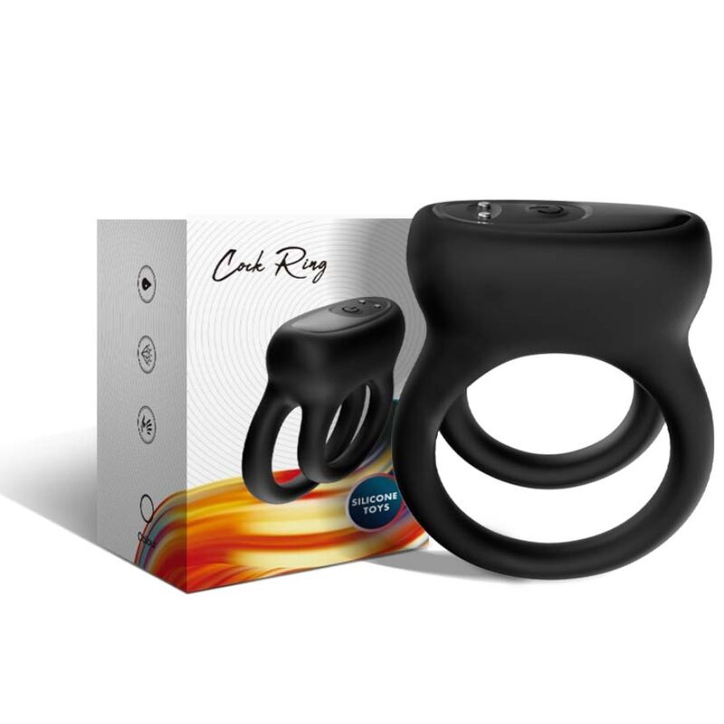 HARMONY - DOUBLE BLACK VIBRATING RING