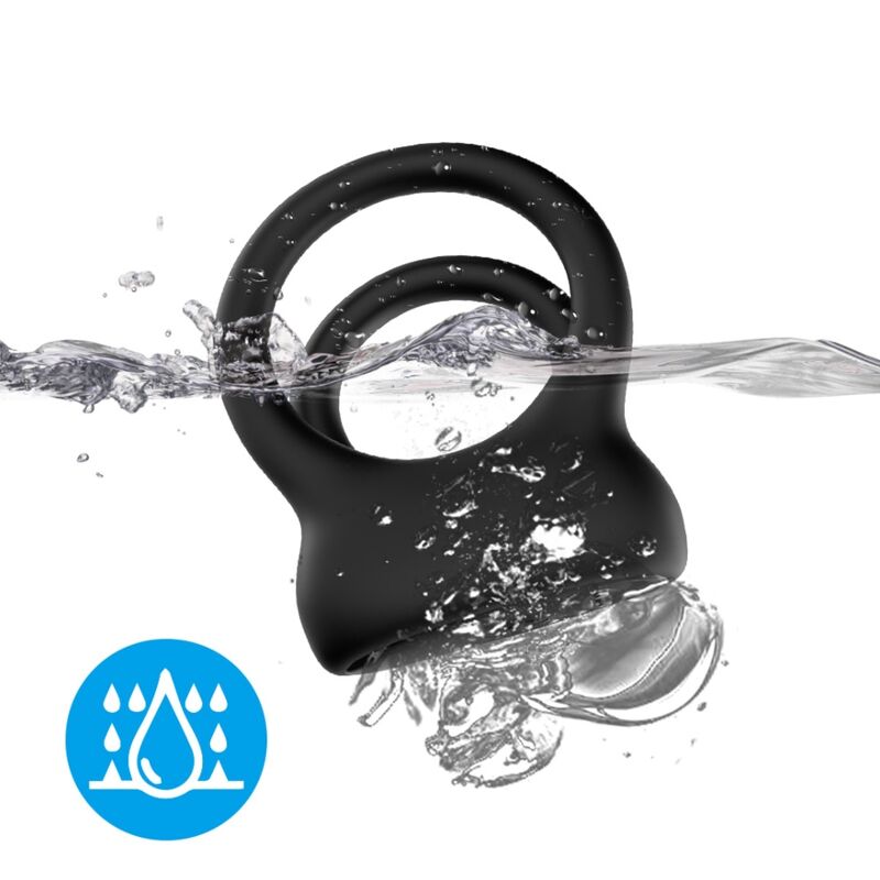 HARMONY - DOUBLE BLACK VIBRATING RING