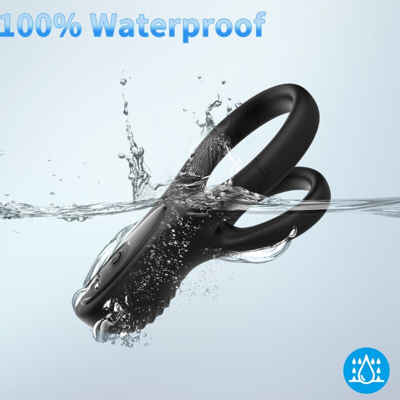 HARMONY - DOUBLE VIBRATING RING BLACK