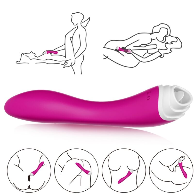 ARMONY - FAIRYLAND CLITORAL STIMULATOR WITH TONGUE & VIBRATOR VIOLET