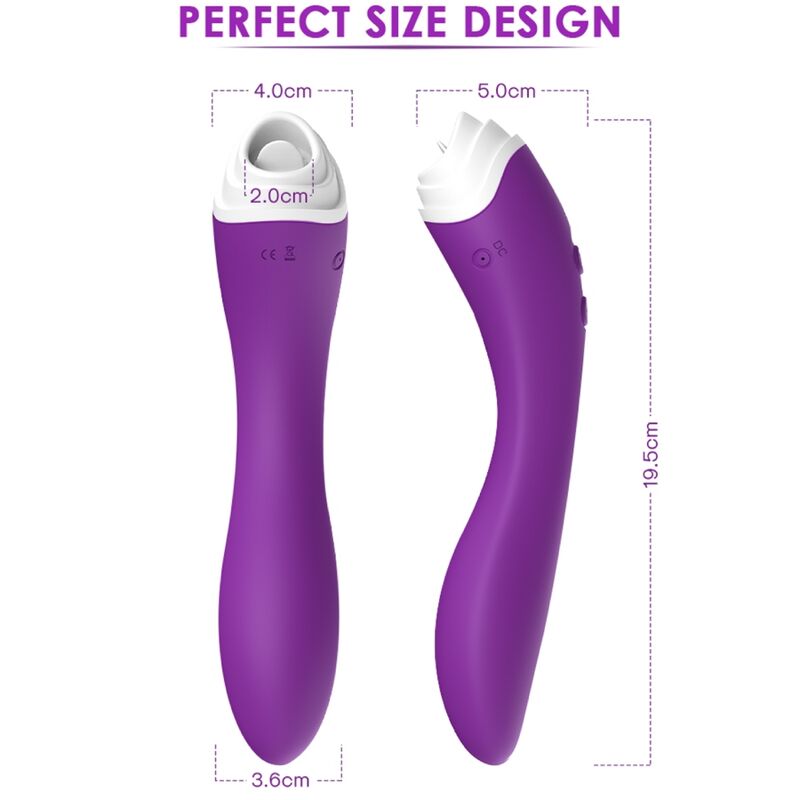 ARMONY - FAIRYLAND CLITORAL STIMULATOR WITH TONGUE & VIBRATOR VIOLET