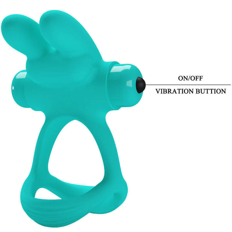 PRETTY LOVE - DANTE ANNEAU VIBRANT RABBIT VERT