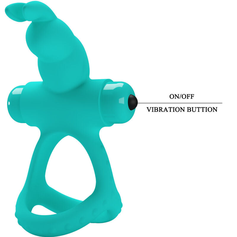 PRETTY LOVE - ANNEAU VIBRANT RABBIT FIGGY VERT