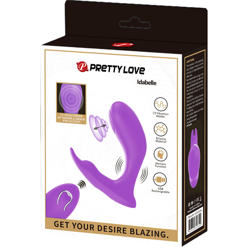 PRETTY LOVE - IDABELLE VIBRATION & PULSATION TÉLÉCOMMANDE VIOLET