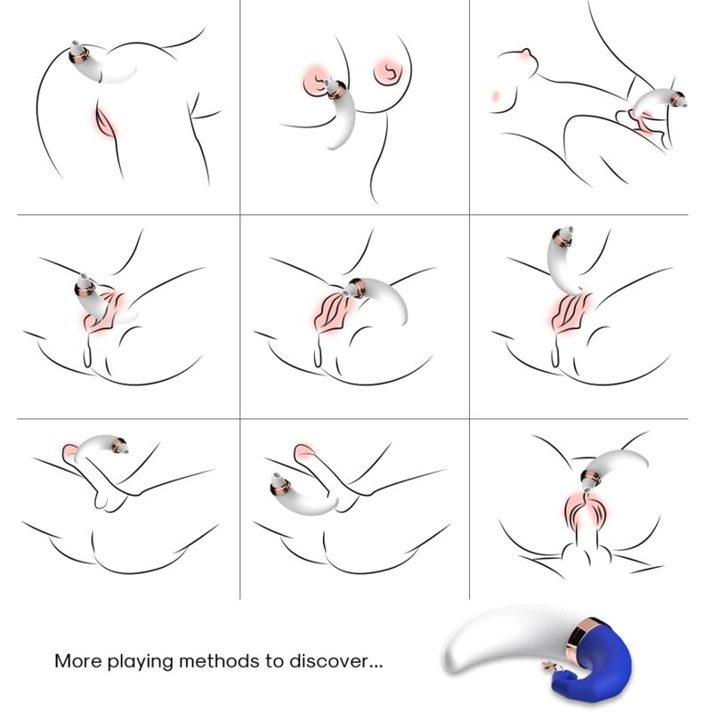 ARMONY - SWEETMOON CLITORAL & G-SPOT SUCTION BLUE