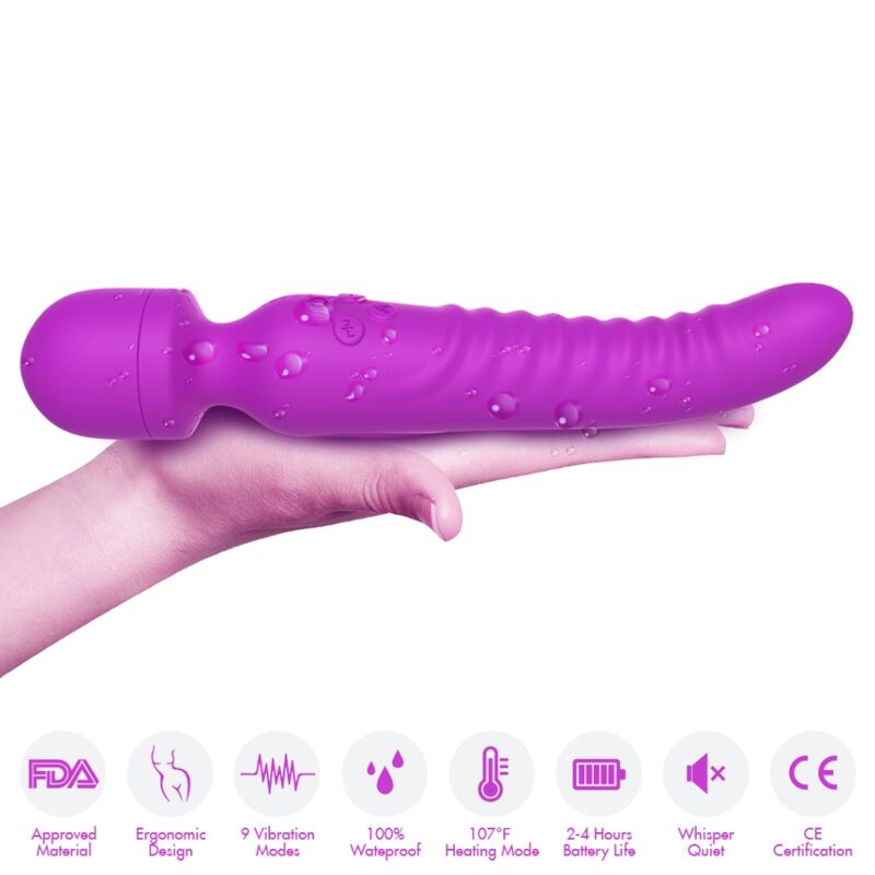 ARMONY - MISSION MASSEUR & VIBRATEUR EFFET CHAUD VIOLET