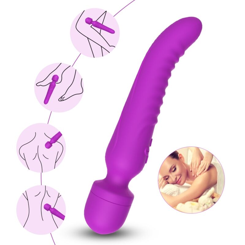 ARMONY - MISSION MASSEUR & VIBRATEUR EFFET CHAUD VIOLET