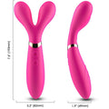 ARMONY - MASSEUR ET VIBREUR À DOUBLE TÊTE FUCHSIA