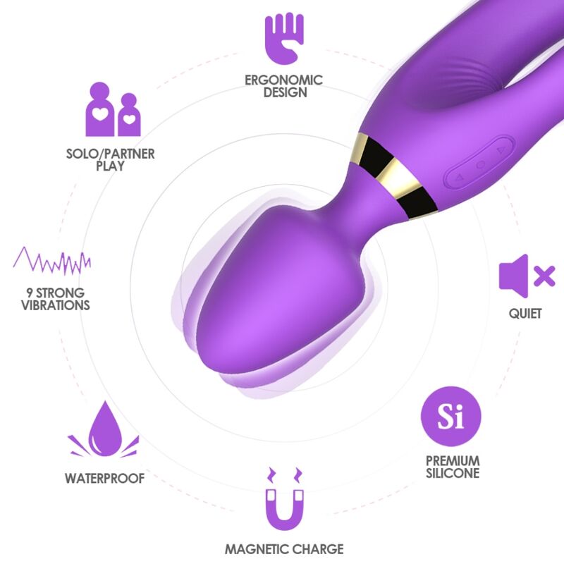 ARMONY - MASSEUR & VIBREUR LAPIN VIOLET