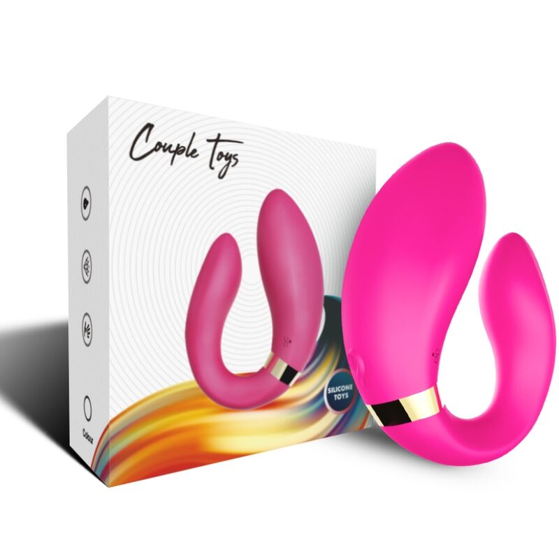 ARMONY - CRESCENT COUPLE VIBRATOR WITH REMOTE CONTROL FUCHSIA