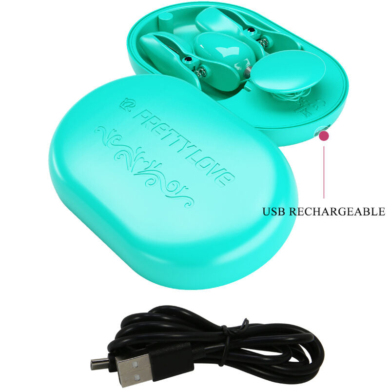 PRETTY LOVE - COFFRET SURPRISE PINCES D'ÉLECTROSTIMULATION BLEUES