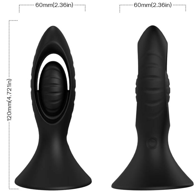 ARMONY - VIBREUR ET PLUG ANAL EN SILICONE NOIR