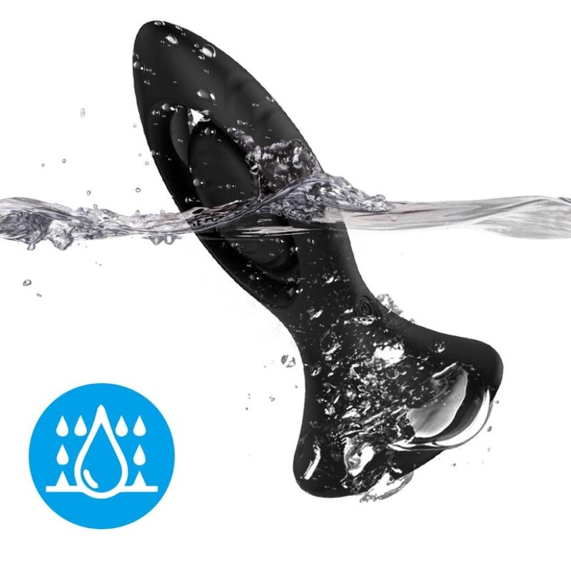 ARMONY - VIBREUR ET PLUG ANAL EN SILICONE NOIR