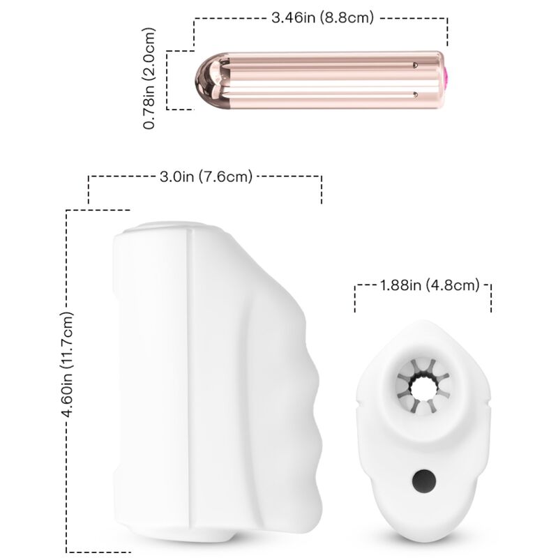 HARMONY - MASTER MASTURBATOR & WHITE VIBRATOR