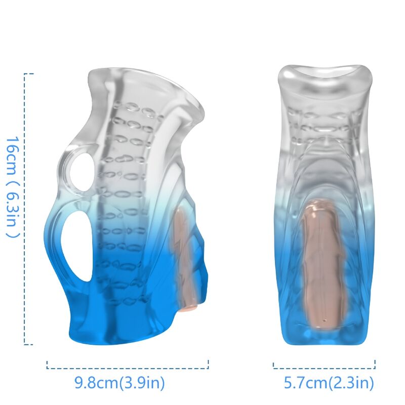 ARMONY - THIMBLE MASTURBATOR & GRADIENT BLUE VIBRATOR