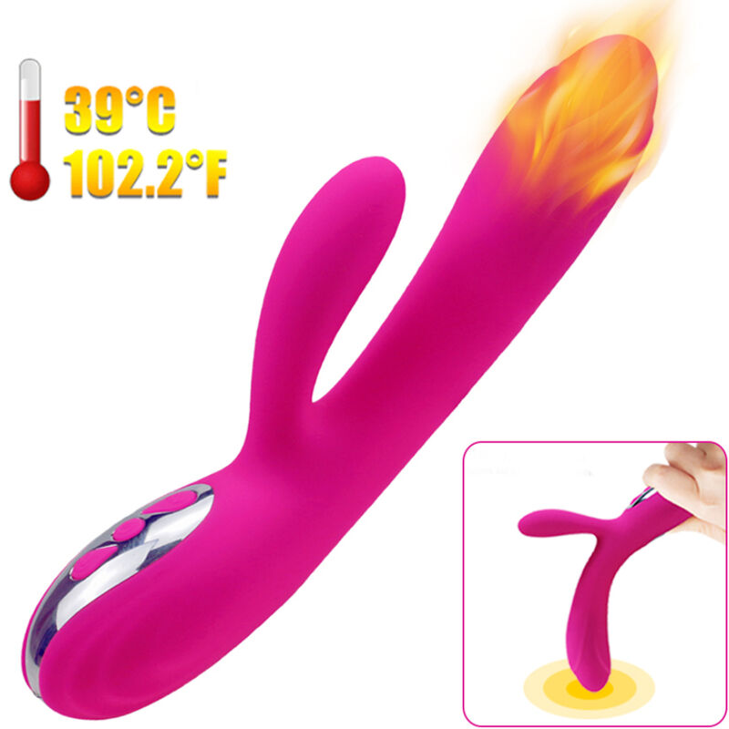 ARMONY - FLEXIBLE VIBRATOR & STIMULATOR WITH HEAT EFFECT, FUCHSIA