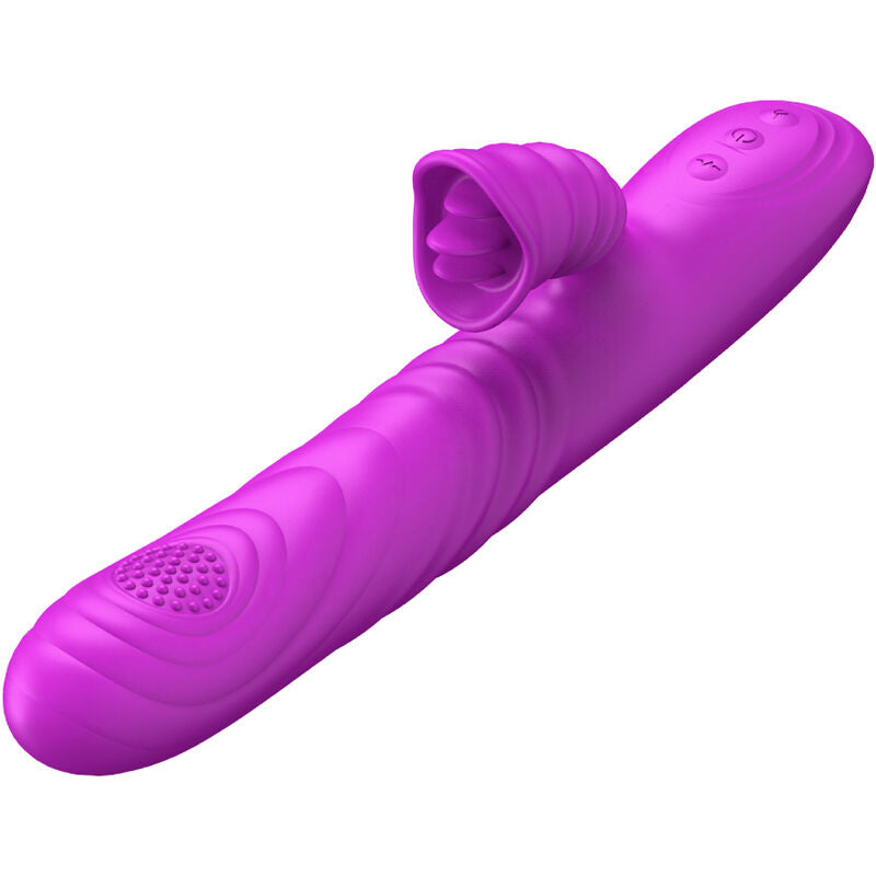 ARMONY - ANGELIA MULTIFUNCTION VIBRATOR WITH STIMULATING TONGUE AND VIOLET WARMING EFFECT