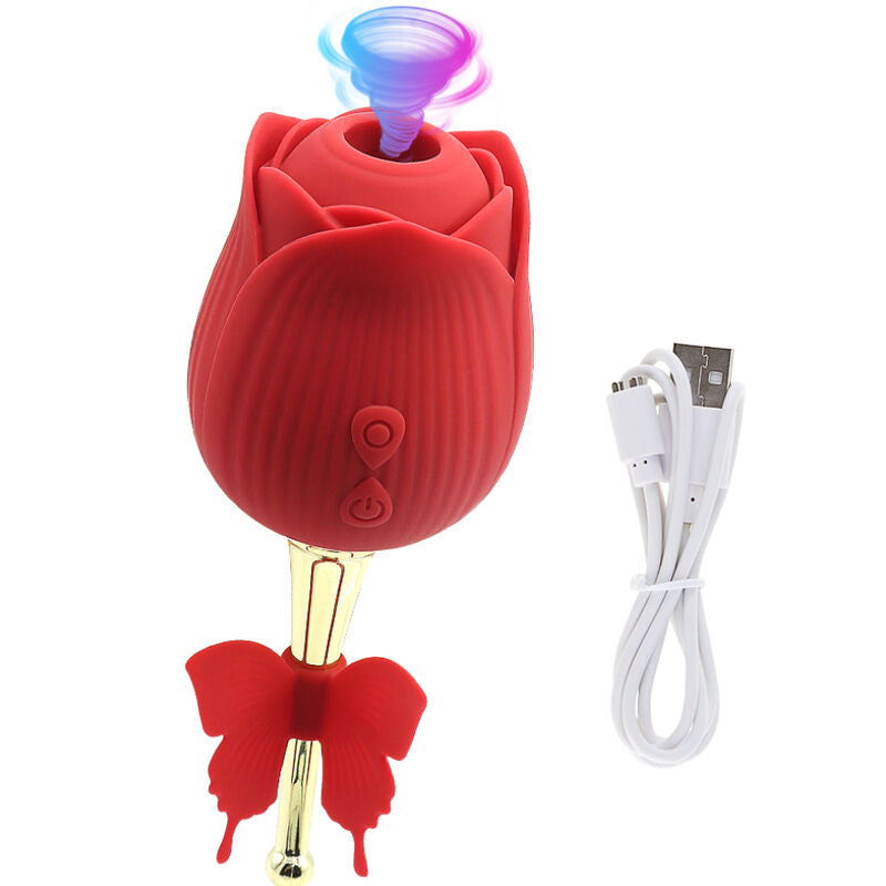 ARMONY - PAPILLON FLEUR SUCEUR ROUGE