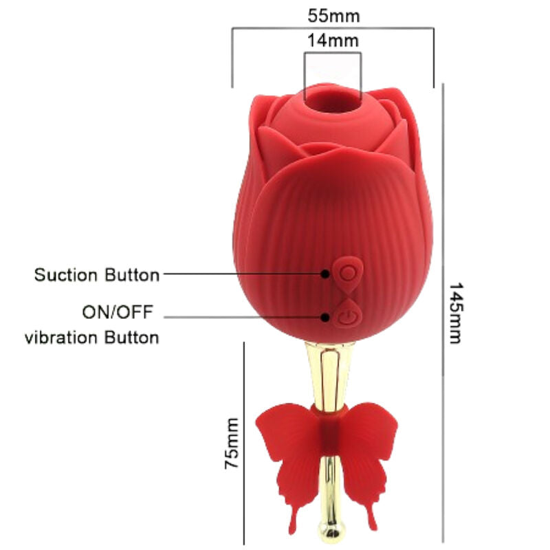 ARMONY - PAPILLON FLEUR SUCEUR ROUGE