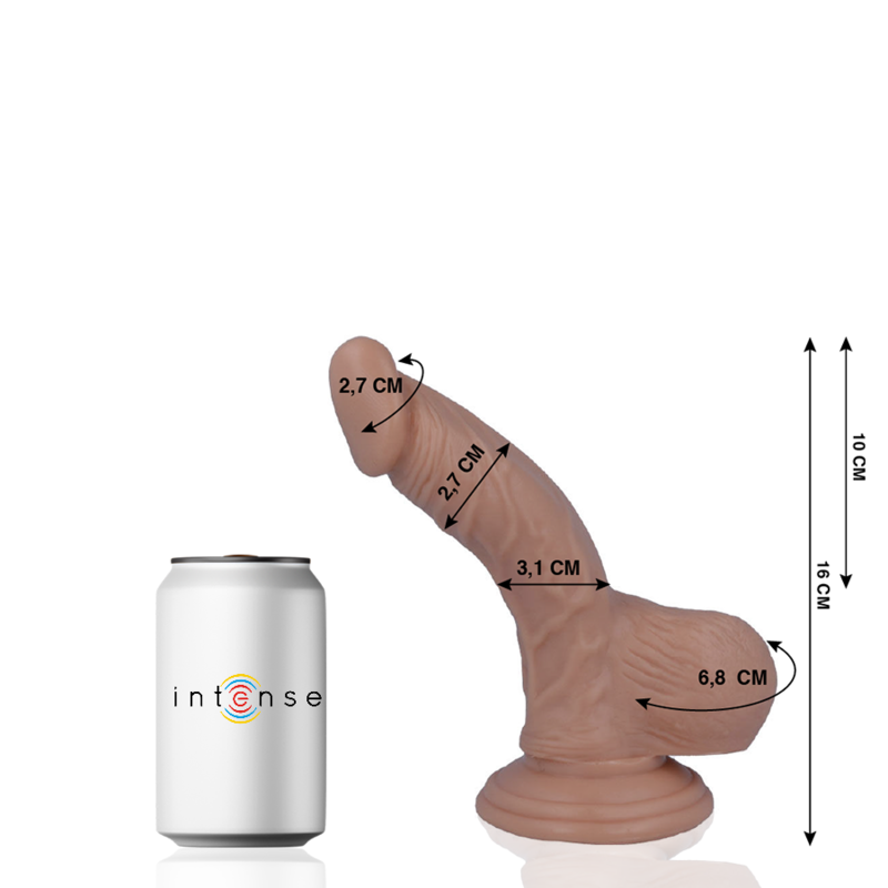 MR INTENSE - 2 PÉNIS RÉALISTE 16 CM -O- 2,7 CM