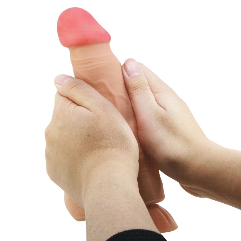 PRETTY LOVE - SUCETTE SÉRIE PEAU GLISSANTE DILDO RÉALISTE AVEC VENTOUSE PEAU GLISSANTE TÉLÉCOMMANDE NATUREL 21.8 CM