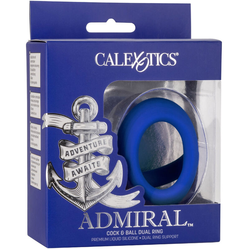 CALEXOTICS - ADMIRAL COCK BALL DOUBLE BLUE RING