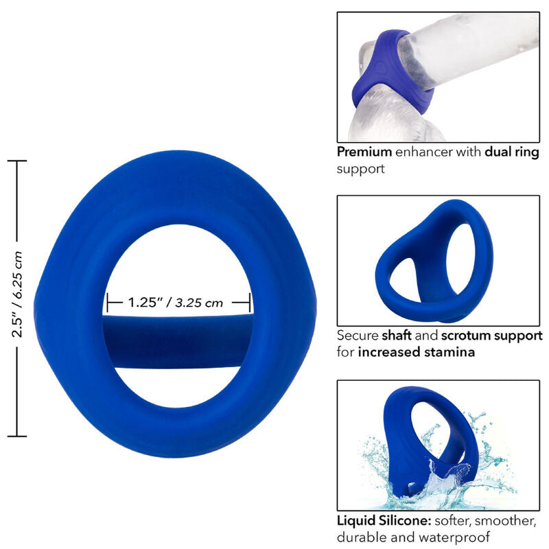 CALEXOTICS - ADMIRAL COCK BALL DOUBLE BLUE RING