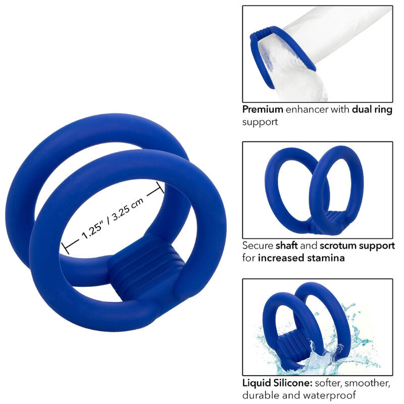 CALEXOTICS - ADMIRAL DOUBLE BLUE PENIS CAGE