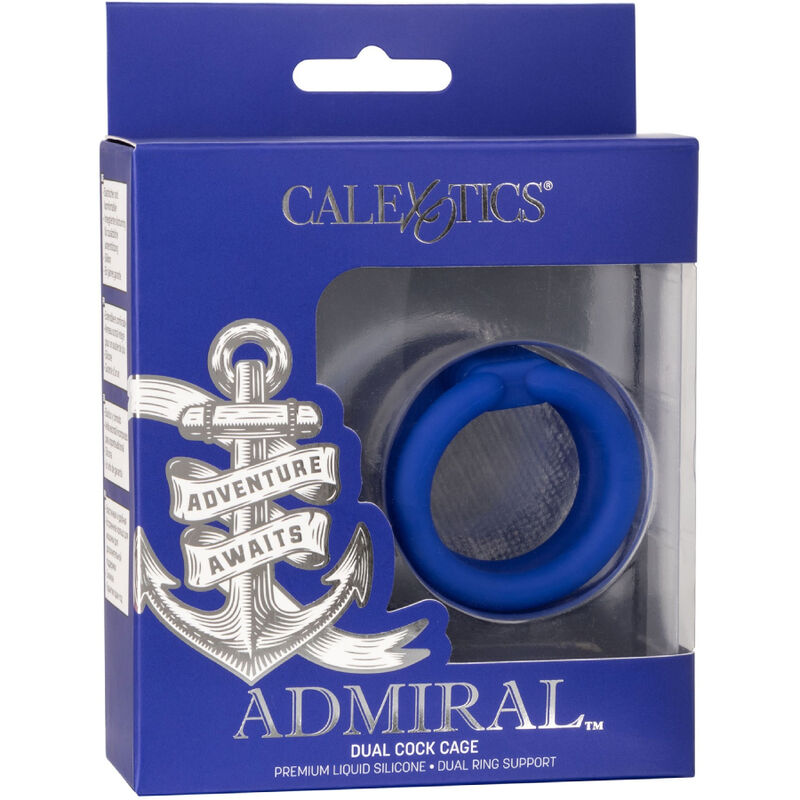 CALEXOTICS - ADMIRAL DOUBLE BLUE PENIS CAGE