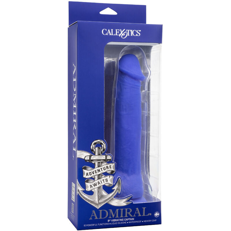 CALEXOTICS - ADMIRAL CAPTAIN DILDO RÉALISTE VIBRANT BLEU