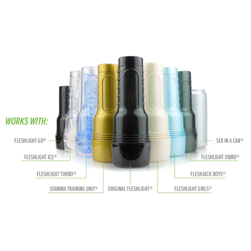 FLESHLIGHT - VAGIN TEXTURÉ AUTUMN FALLS CREAM + ÉTUI UNIVERSEL + LUBRIFIANT QUALITÉ AQUA 50 ML