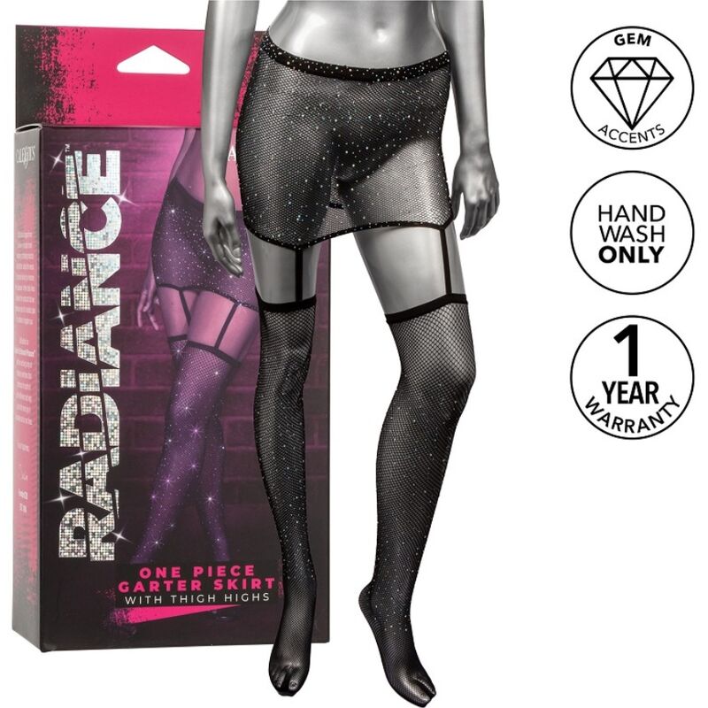 CALEXOTICS - RADIANCE THIGH-LENGTH GARTER SKIRT
