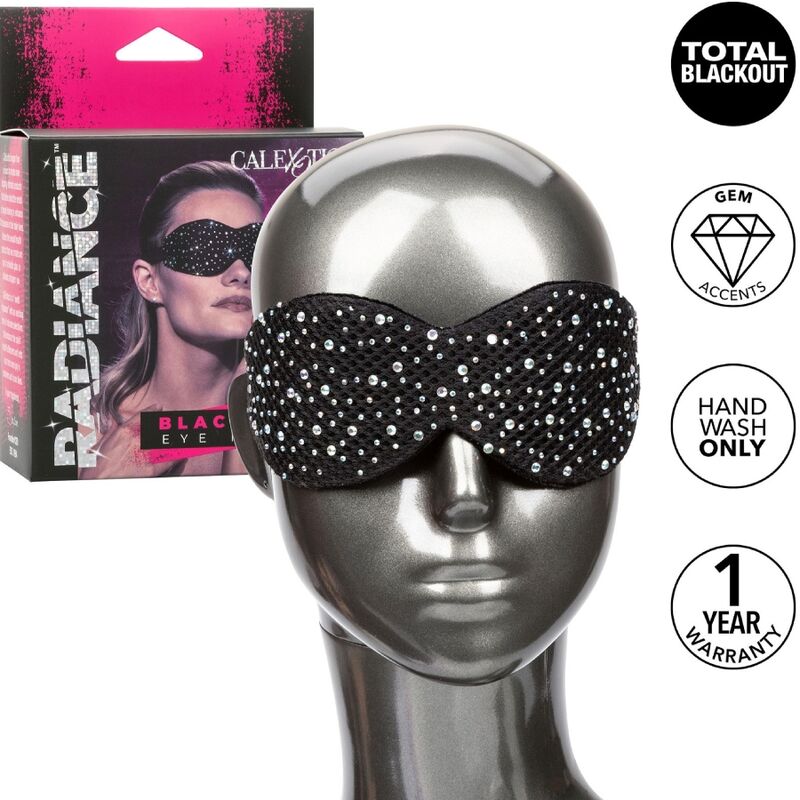 CALEXOTICS - RADIANCE EYE MASK WITH OPAQUE RHINESTONES