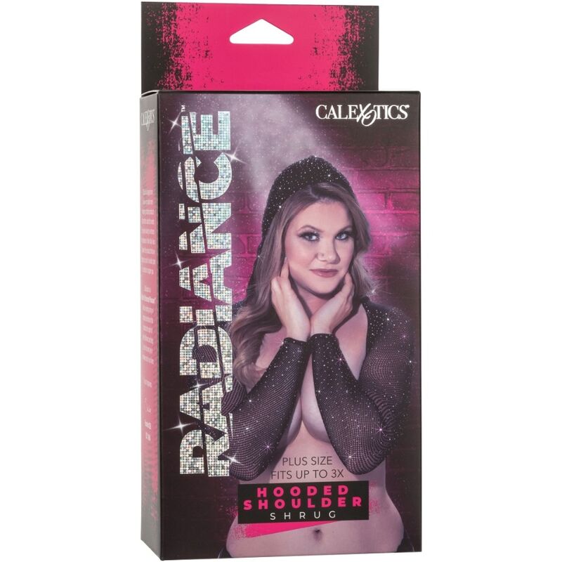 CALEXOTICS - PULL OVER À CAPUCHE EN STRASS GRANDES TAILLES