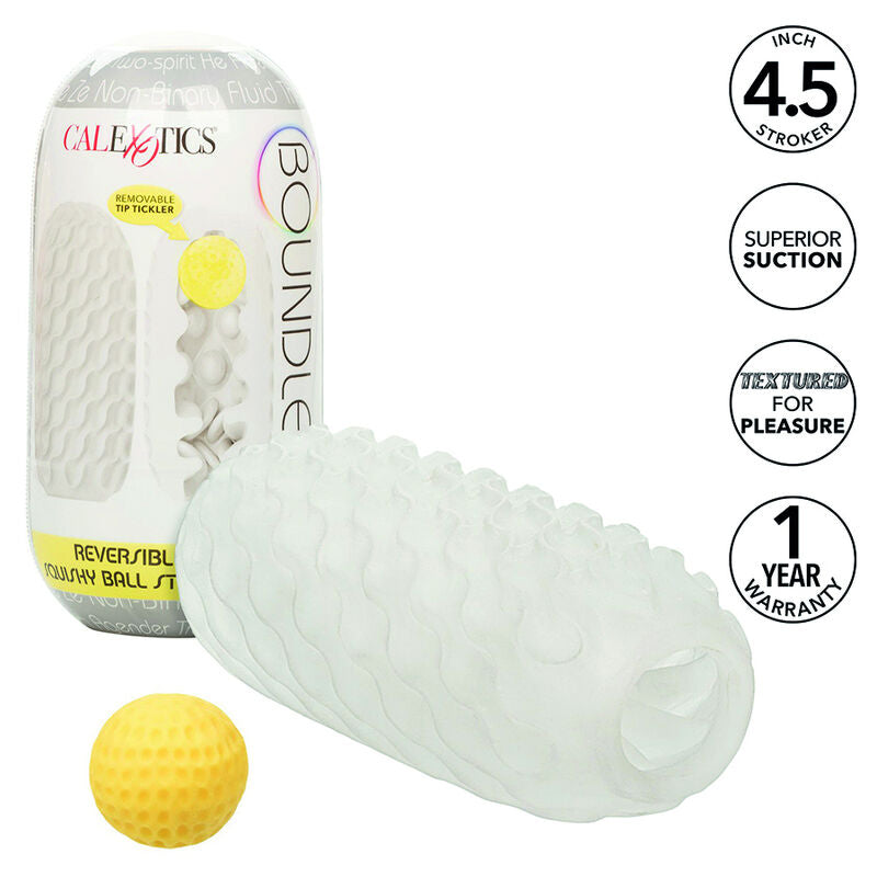 CALEXOTICS - BOUNDLESS STROKER SOFT REVERSIBLE YELLOW