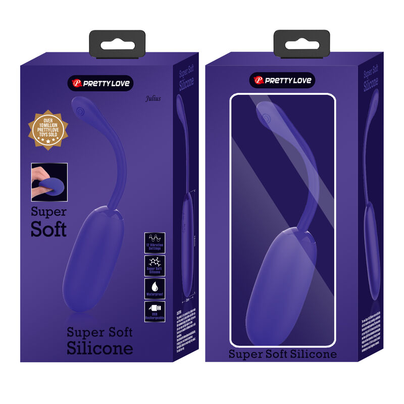 PRETTY LOVE - JULIUS WATERPROOF & RECHARGEABLE VIBRATING EGG LILAC