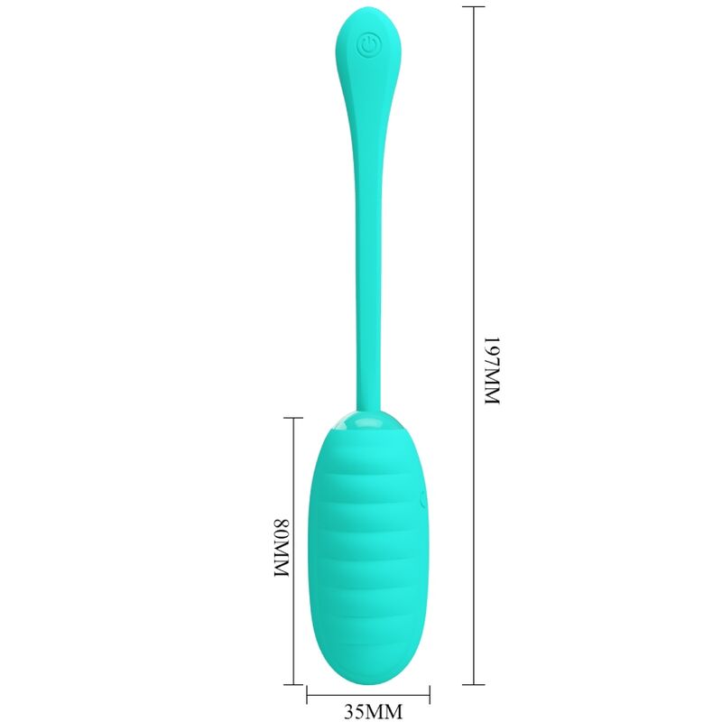 PRETTY LOVE - KIRK VIBRO-OEUF RECHARGEABLE VERT MENTHE