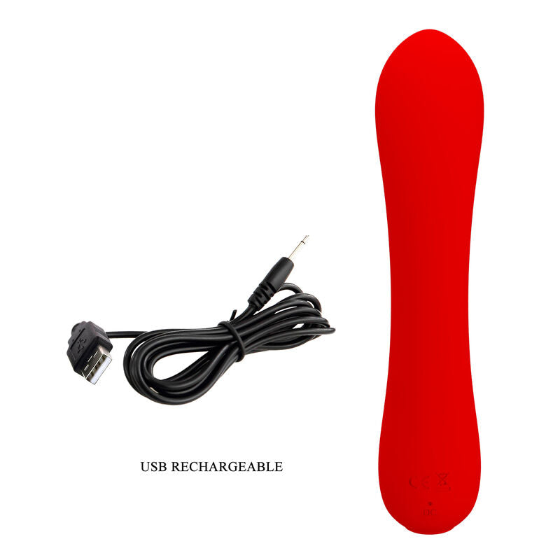 PRETTY LOVE - PRESCOTT VIBRATEUR RECHARGEABLE ROUGE