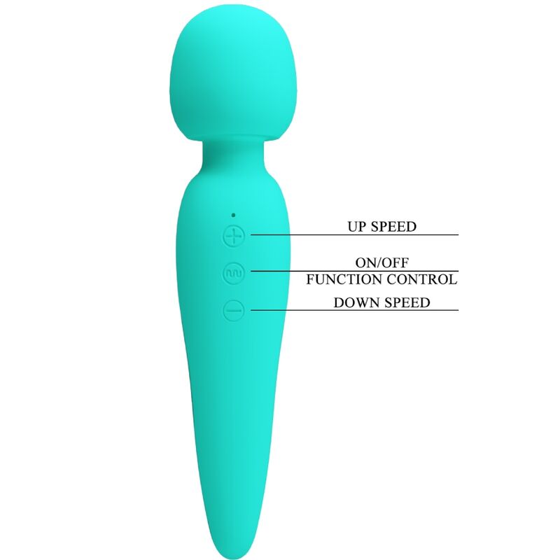 PRETTY LOVE - MEREDITH MASSEUR 12 MODES DE VIBRATION VERT D'EAU