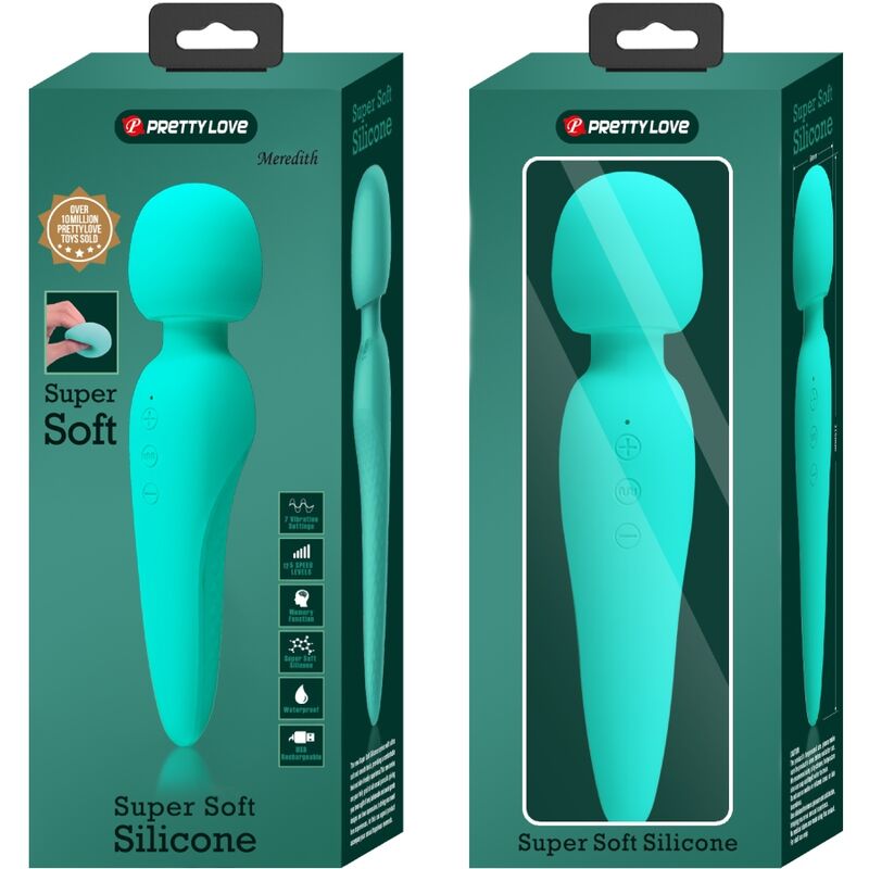 PRETTY LOVE - MEREDITH MASSEUR 12 MODES DE VIBRATION VERT D'EAU